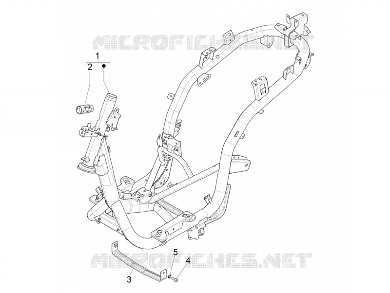 Châssis/coque PIAGGIO PIAGGIO-SCOOTER 125 MEDLEY 2024  Medley 125 Euro 5 ABS