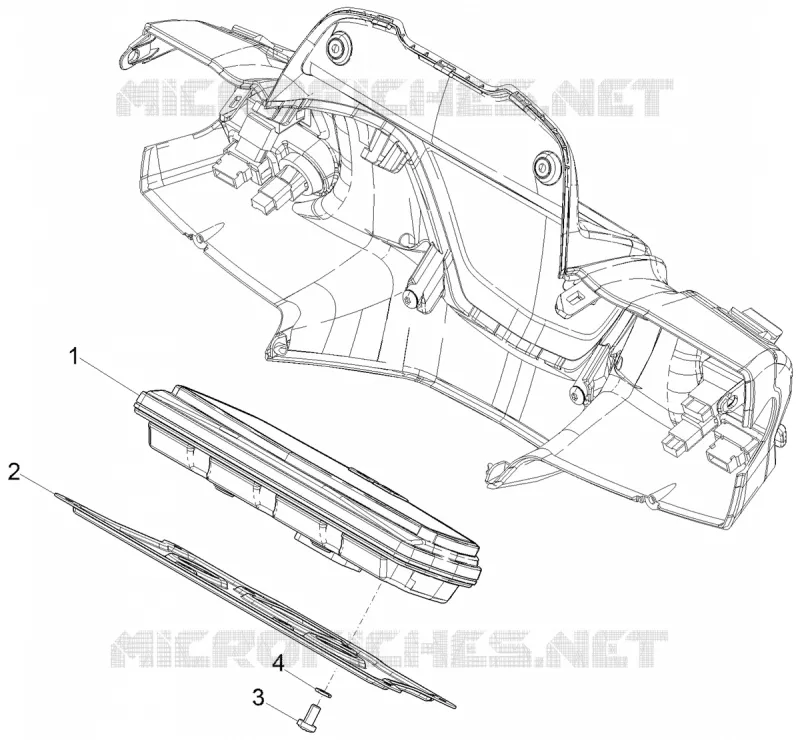 Groupe instruments - Cruscotto PIAGGIO PIAGGIO-SCOOTER 125 MEDLEY 2021  Medley 125 Euro 5 ABS