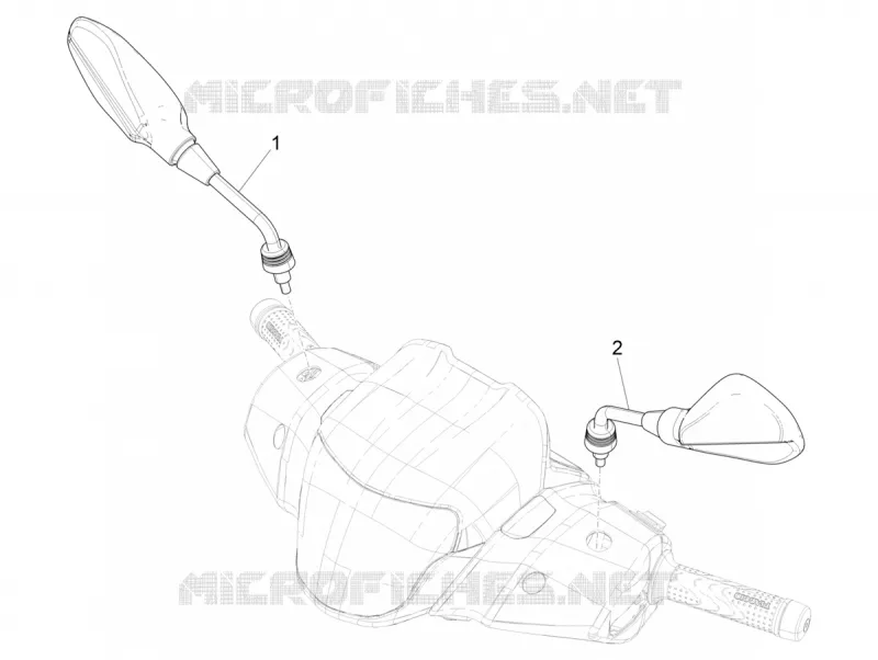 RETROVISEURS PIAGGIO PIAGGIO-SCOOTER 125 MEDLEY 2021  Medley 125 Euro 5 ABS