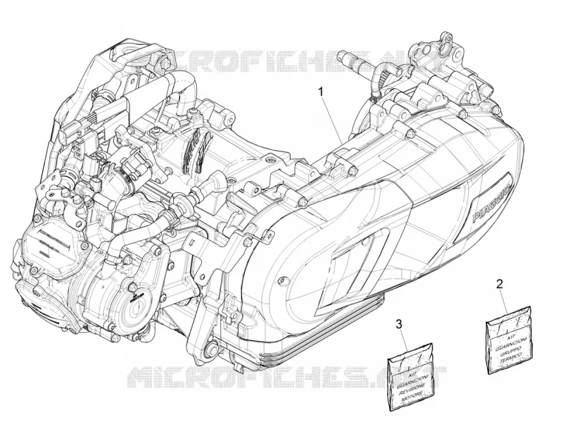 MOTEUR COMPLET PIAGGIO PIAGGIO-SCOOTER 150 MEDLEY 2020  Medley 150 4T Euro 5