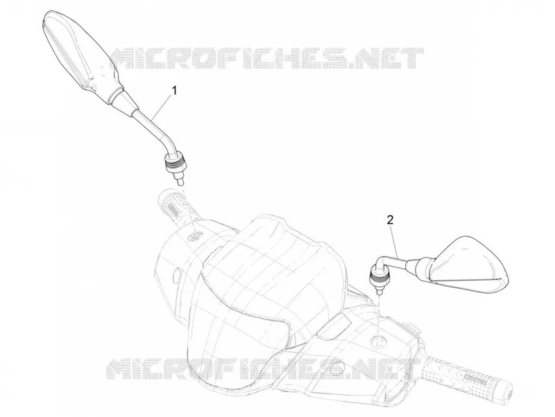 RETROVISEURS PIAGGIO PIAGGIO-SCOOTER 150 MEDLEY 2021  Medley 150 4T Euro 5