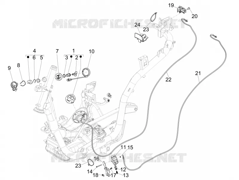 SERRURES PIAGGIO PIAGGIO-SCOOTER 150 MEDLEY 2021  Medley 150 4T Euro 5