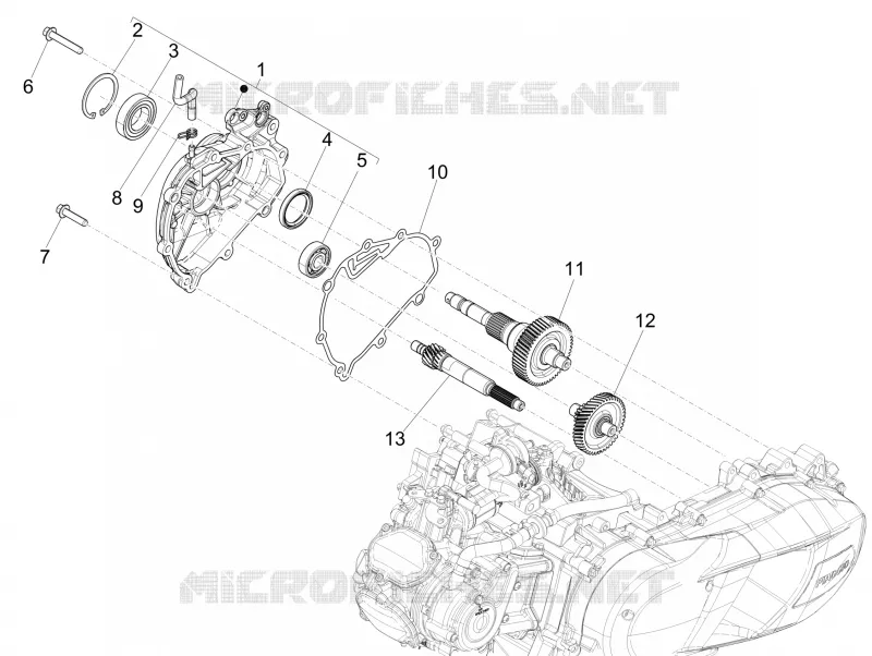Ensemble réducteur PIAGGIO PIAGGIO-SCOOTER 150 MEDLEY 2016  Medley 4T ie ABS