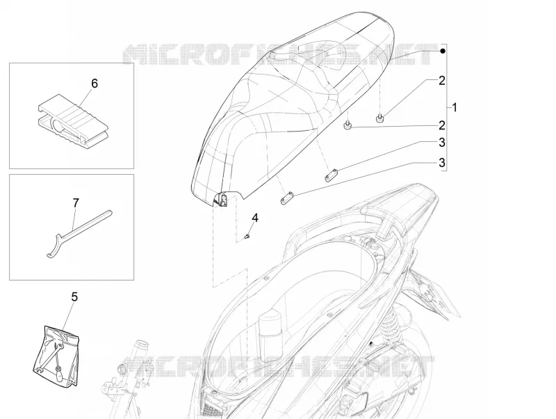 Selle/sieges PIAGGIO PIAGGIO-SCOOTER 150 MEDLEY 2017  Medley 4T ie ABS