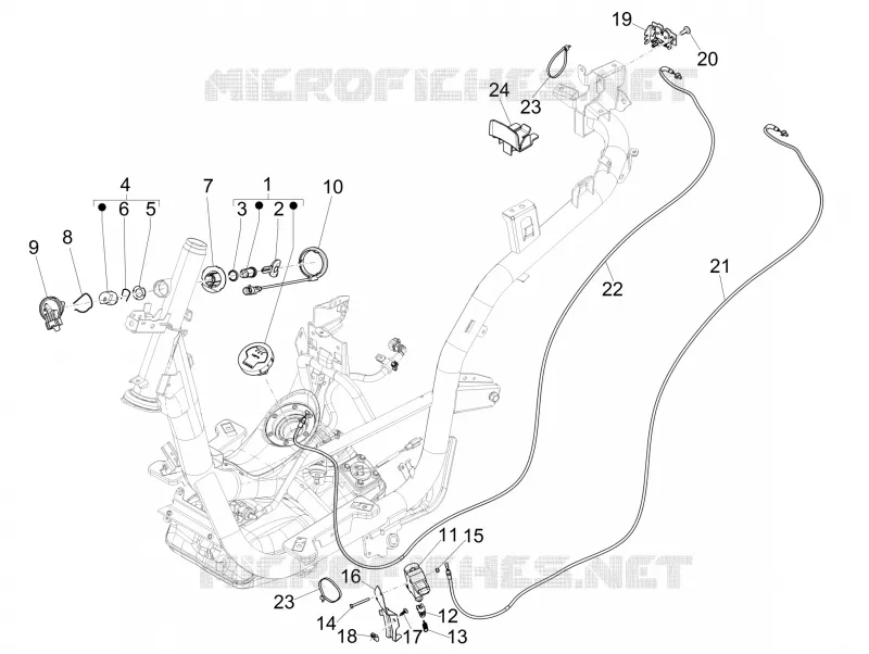 SERRURES PIAGGIO PIAGGIO-SCOOTER 150 MEDLEY 2021  Medley 150 4T ie Euro 3 - Euro 4 ABS