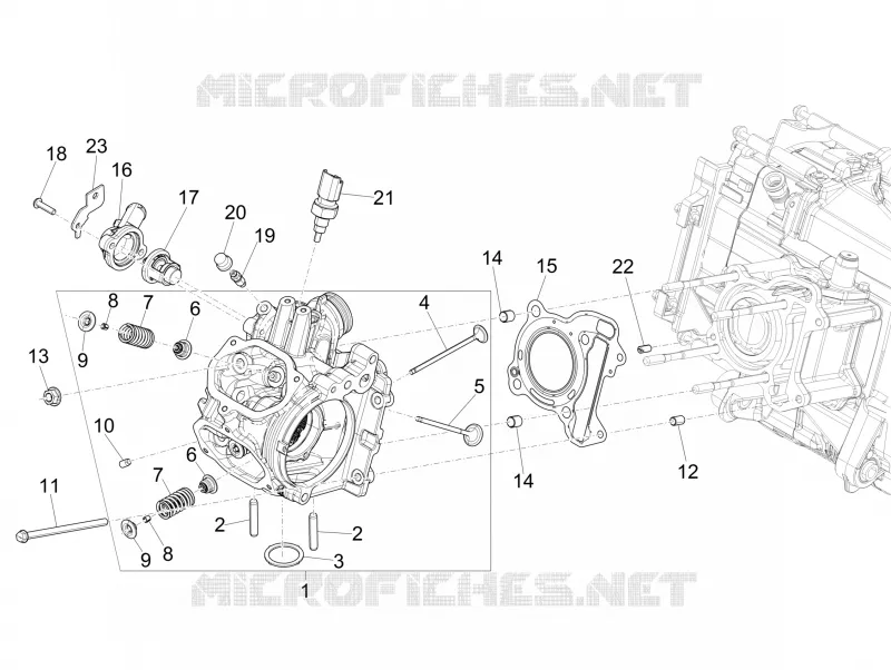 CULASSE - SOUPAPES PIAGGIO PIAGGIO-SCOOTER 150 MEDLEY 2017  Medley 4T ie ABS