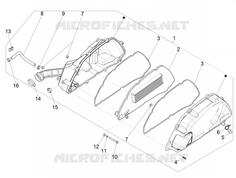 Filtre à air PIAGGIO PIAGGIO-SCOOTER 150 MEDLEY 2016  Medley 4T ie ABS