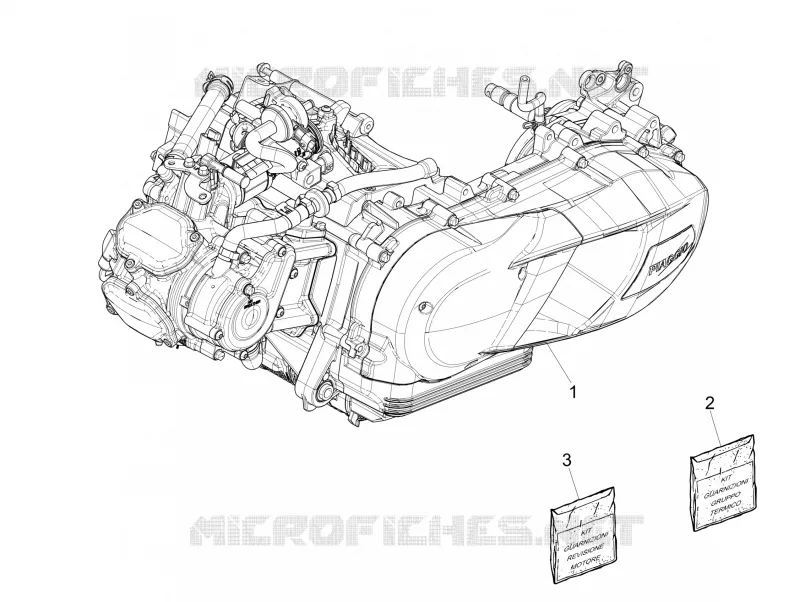 MOTEUR COMPLET PIAGGIO PIAGGIO-SCOOTER 150 MEDLEY 2016  Medley 4T ie ABS