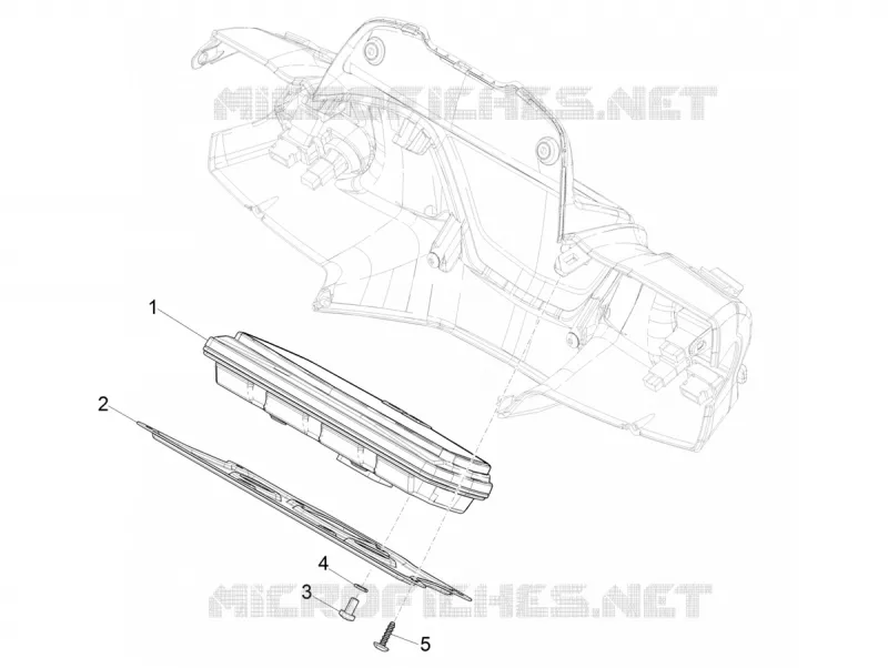 Groupe instruments - Cruscotto PIAGGIO PIAGGIO-SCOOTER 150 MEDLEY 2021  Medley 150 4T ie Euro 5 ABS