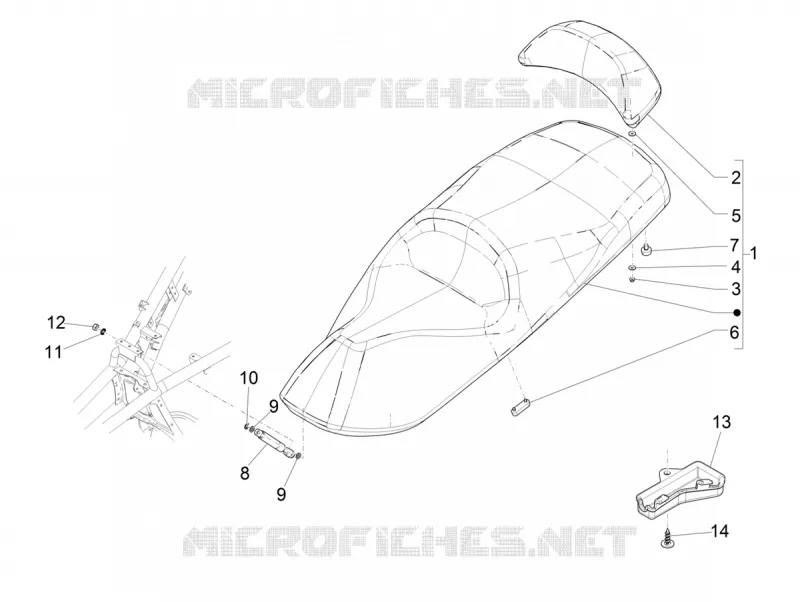 Selle/sieges PIAGGIO PIAGGIO-SCOOTER 400 MP3 2021  MP3 400 Euro 5