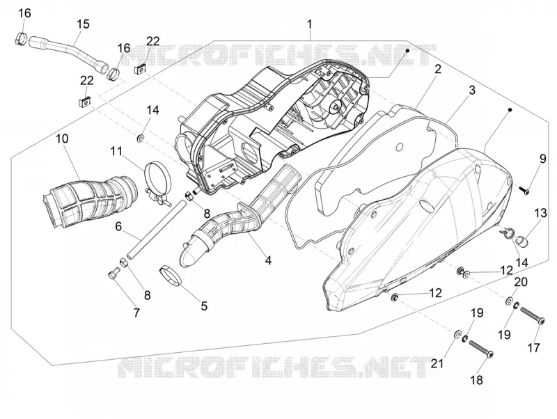 Filtre à air PIAGGIO PIAGGIO-SCOOTER 500 MP3 2021  MP3 500 Sport Advanced Euro 5