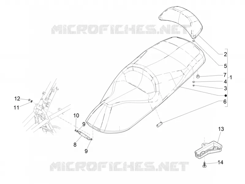 Selle/sieges PIAGGIO PIAGGIO-SCOOTER 500 MP3 2021  MP3 500 Sport Advanced Euro 5