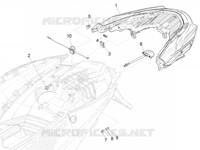 FEUX ARRIERE - CLIGNOTANTS PIAGGIO PIAGGIO-SCOOTER ELECTRIC PIAGGIO-1 2022  Piaggio 1 Moped
