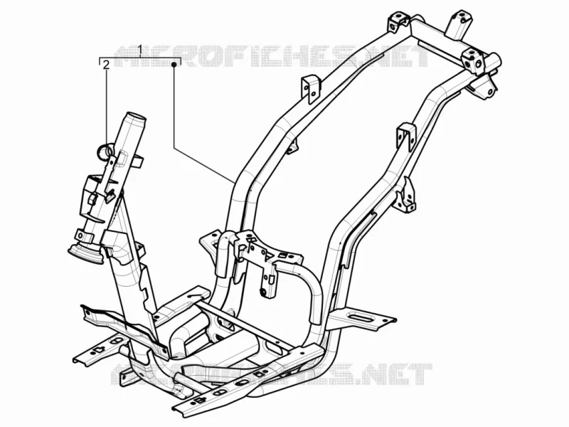 Châssis/coque PIAGGIO PIAGGIO-SCOOTER 50 TYPHOON 2015  Typhoon 50 2T Euro 2