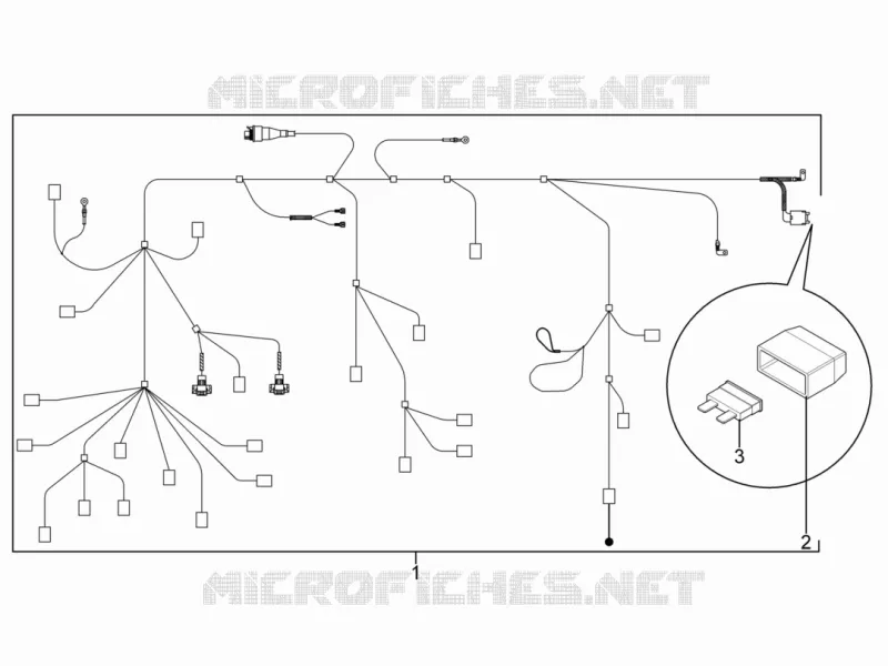 FAISCEAU ELECTRIQUE PRONCIPAL PIAGGIO PIAGGIO-SCOOTER 50 TYPHOON 2015  Typhoon 50 2T Euro 2