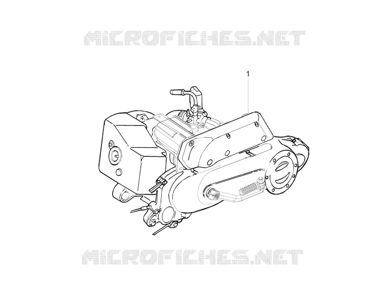 MOTEUR COMPLET PIAGGIO PIAGGIO-SCOOTER 50 TYPHOON 2014  Typhoon 50 2T Euro 2