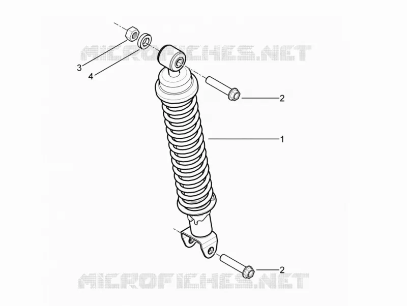 Suspension arrière - Amortisseur/s PIAGGIO PIAGGIO-SCOOTER 50 TYPHOON 2010  Typhoon 50 2T Euro 2