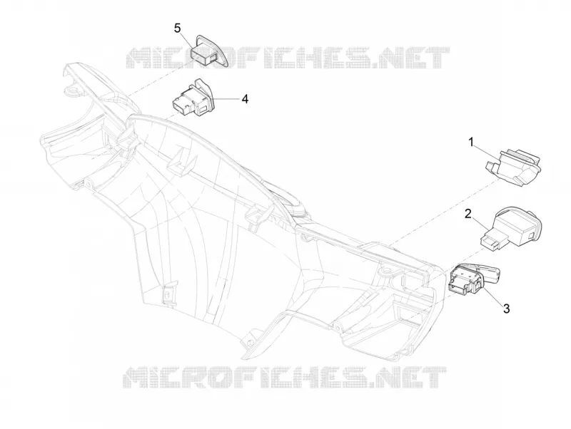 COMMODOS - INTERRUPTEURS PIAGGIO PIAGGIO-SCOOTER 50 TYPHOON 2019  Typhoon 50 2T Euro 4