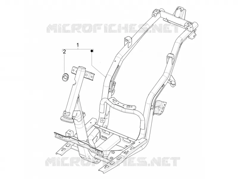 Châssis/coque PIAGGIO PIAGGIO-SCOOTER 50 TYPHOON 2019  Typhoon 50 2T Euro 4