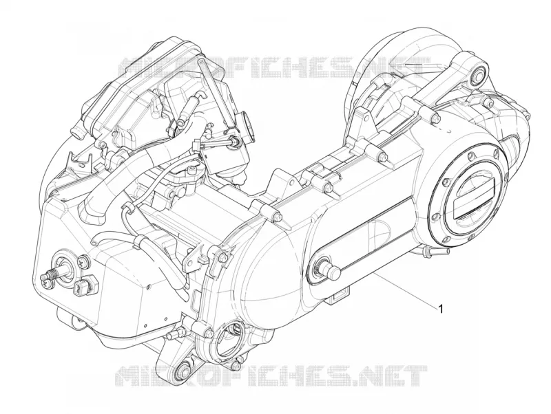 MOTEUR COMPLET PIAGGIO PIAGGIO-SCOOTER 50 TYPHOON 2019  Typhoon 50 2T Euro 4