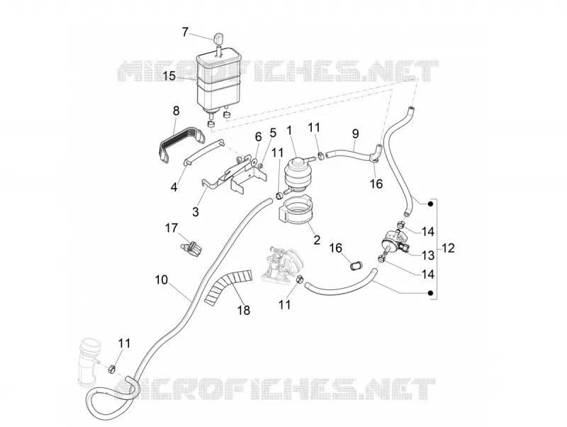 Système anti-évaporation VESPA VESPA-SCOOTER 125 946 2021  946 125 Euro 5 ABS Christian Dior