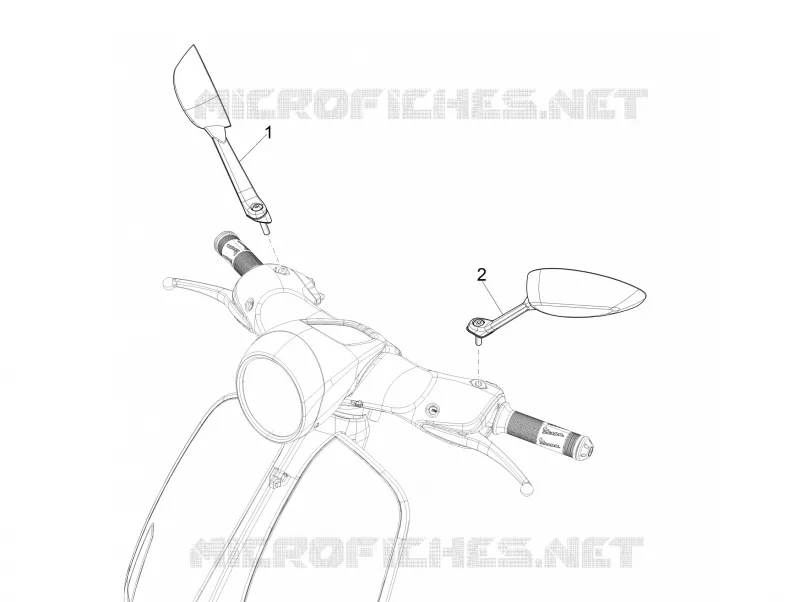 RETROVISEURS VESPA VESPA-SCOOTER 150 946 2021  946 150 4T 3V Euro 4 ABS Christian Dior