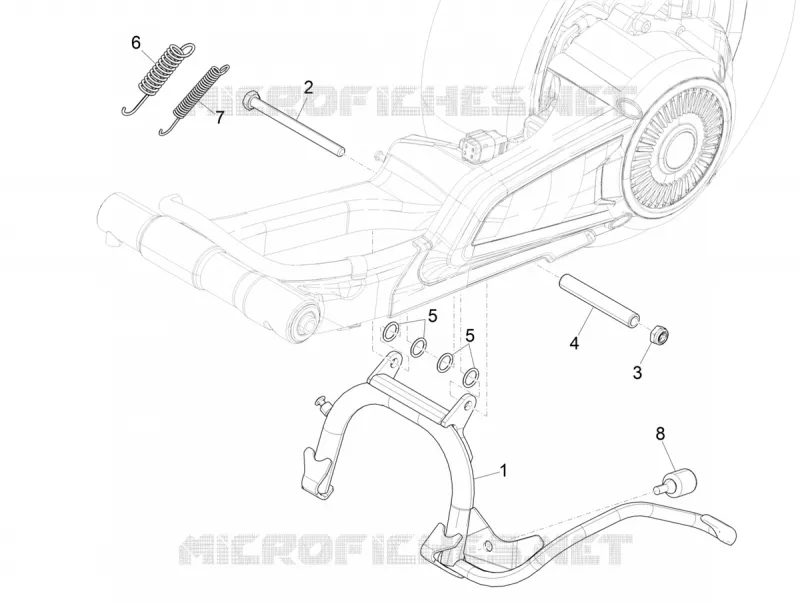 Béquille/s VESPA VESPA-SCOOTER ELECTRIC ELETTRICA 2021  Elettrica 45 km/h Euro 5