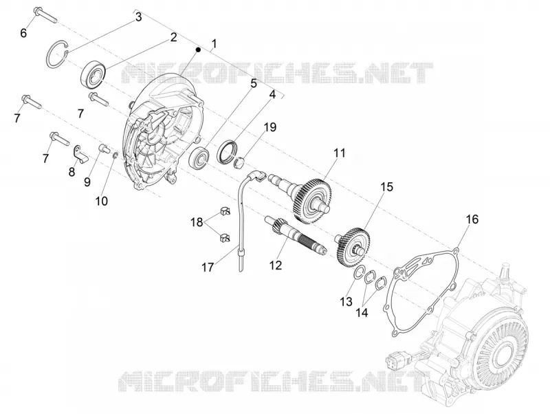 Ensemble réducteur VESPA VESPA-SCOOTER ELECTRIC ELETTRICA 2021  Elettrica 70 km/h Euro 5
