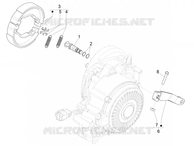 FREIN ARRIERE - MACHOIRES VESPA VESPA-SCOOTER ELECTRIC ELETTRICA 2021  Elettrica 70 km/h Euro 5