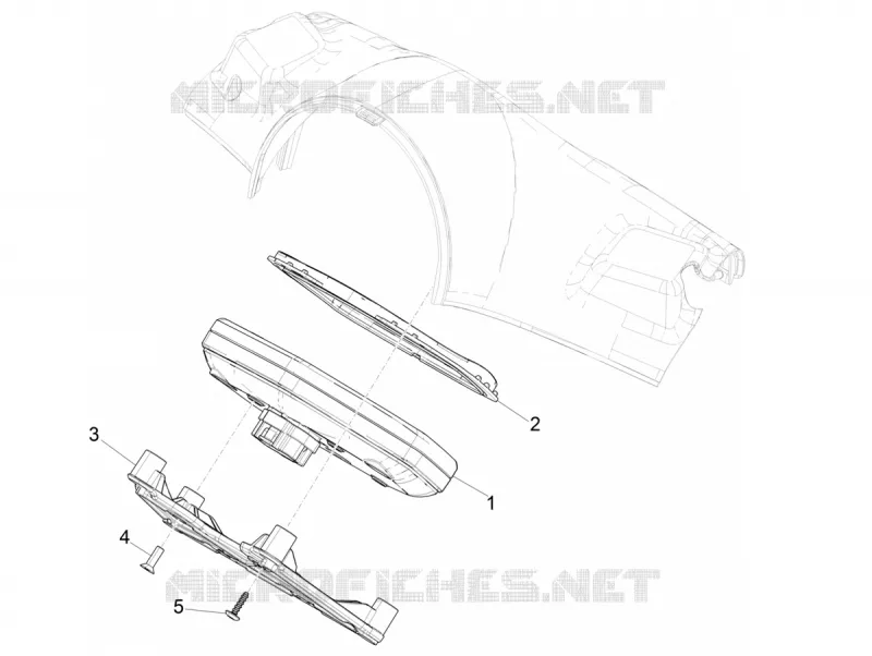 Groupe instruments - Cruscotto VESPA VESPA-SCOOTER ELECTRIC ELETTRICA 2021  Elettrica 70 km/h Euro 5