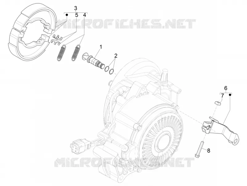 FREIN ARRIERE - MACHOIRES VESPA VESPA-SCOOTER ELECTRIC ELETTRICA 2020  Elettrica Motociclo 70 km/h