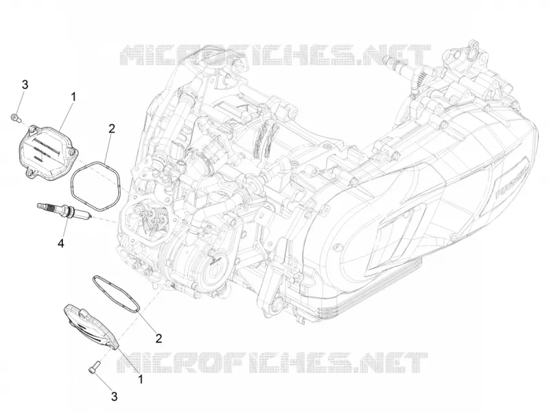 Couvercle culasse VESPA VESPA-SCOOTER 125 GTS 2021  GTS 125 Super 4T Euro 5 ABS