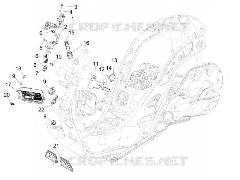 Régulateurs de tension - Centrales electroniques - Bobine H.T. VESPA VESPA-SCOOTER 125 GTS 2019  GTS 125 Super 4T Euro 5 ABS