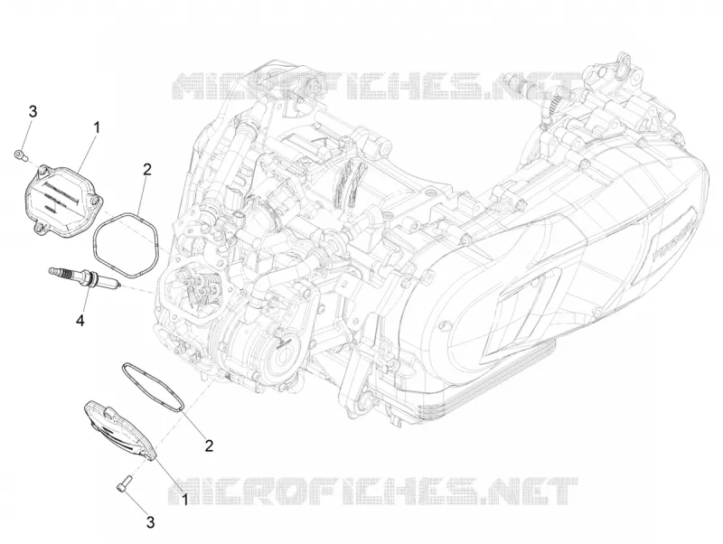 Couvercle culasse VESPA VESPA-SCOOTER 125 GTS 2021  GTS 125 Super 4T Euro 5 ABS