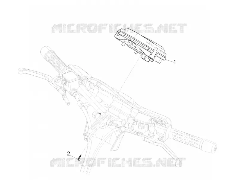 Groupe instruments - Cruscotto VESPA VESPA-SCOOTER 300 GTS 2020  GTS 300 HPE 4T 4V ie Euro 5 ABS