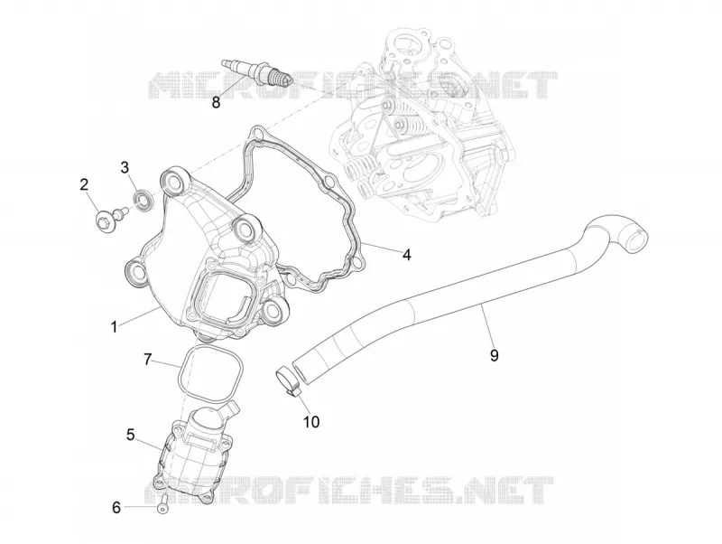 Couvercle culasse VESPA VESPA-SCOOTER 300 GTS 2021  GTS 300 Super HPE 4T 4V ie Euro 5 ABS