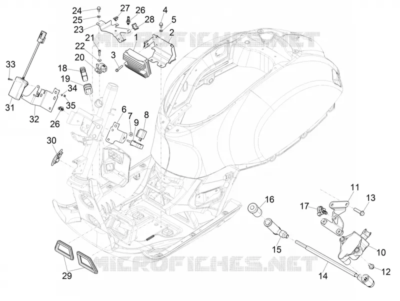 Régulateurs de tension - Centrales electroniques - Bobine H.T. VESPA VESPA-SCOOTER 300 GTS 2022  GTS 300 Super HPE 4T 4V ie Euro 5 ABS