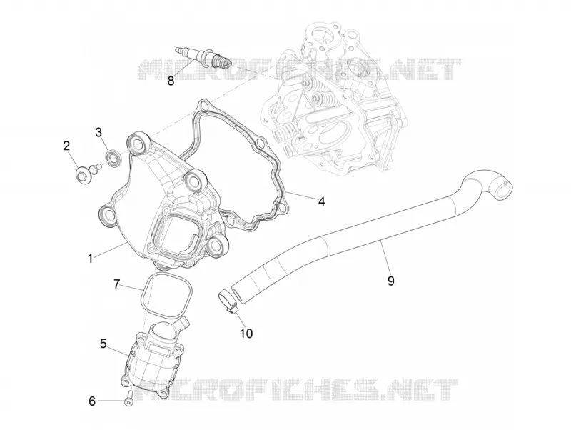 Couvercle culasse VESPA VESPA-SCOOTER 300 GTV 2020  GTV 300 HPE SEI GIORNI ie Euro 5 ABS