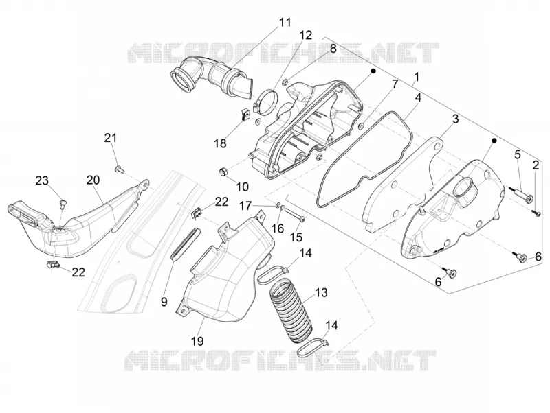 Filtre à air VESPA VESPA-SCOOTER 125 PRIMAVERA 2021  Primavera 125 3V Euro 5 ABS