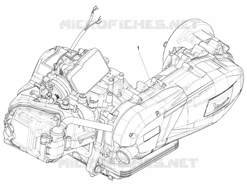 MOTEUR COMPLET VESPA VESPA-SCOOTER 125 PRIMAVERA 2021  Primavera 125 3V Euro 5 ABS