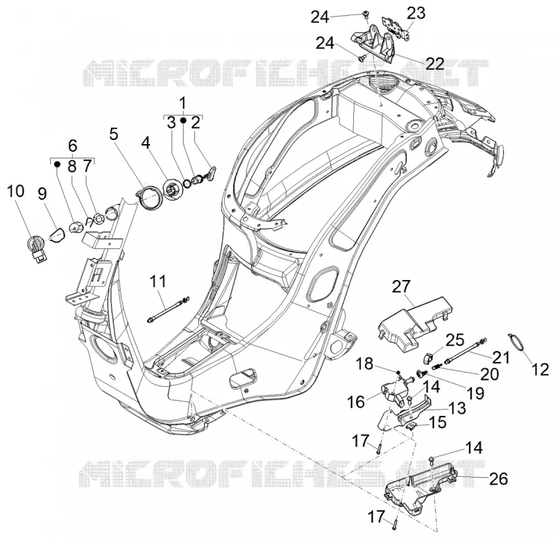 SERRURES VESPA VESPA-SCOOTER 125 PRIMAVERA 2021  Primavera 125 3V Euro 5 ABS