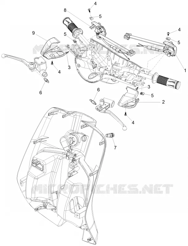 COMMODOS - INTERRUPTEURS VESPA VESPA-SCOOTER 125 PRIMAVERA 2023  Primavera 125 4T 3V ie Euro 5 ABS
