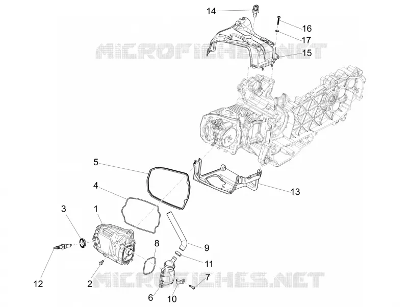 Couvercle culasse VESPA VESPA-SCOOTER 125 PRIMAVERA 2020  Primavera 125 4T 3V ie Euro 5 ABS