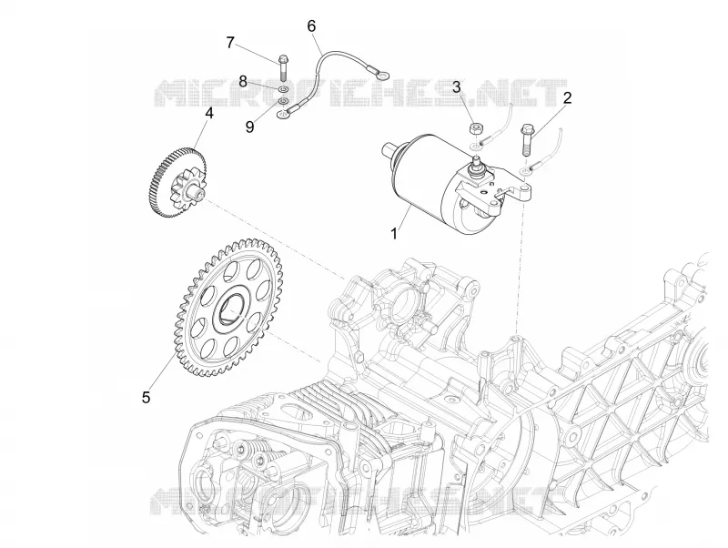 Démarrage - Démarrage électrique VESPA VESPA-SCOOTER 125 PRIMAVERA 2022  Primavera 125 4T 3V ie Euro 5 ABS