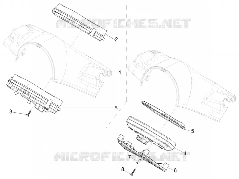 Groupe instruments - Cruscotto VESPA VESPA-SCOOTER 125 PRIMAVERA 2020  Primavera 125 4T 3V ie Euro 5 ABS