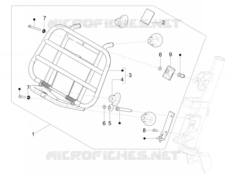 Porte-bagages avant VESPA VESPA-SCOOTER 125 PRIMAVERA 2020  Primavera 125 4T 3V ie Euro 5 ABS
