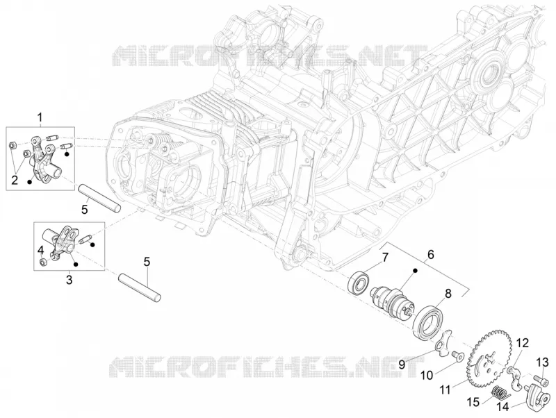 Groupe support balanciers VESPA VESPA-SCOOTER 150 PRIMAVERA 2020  Primavera 150 Euro 5 ABS