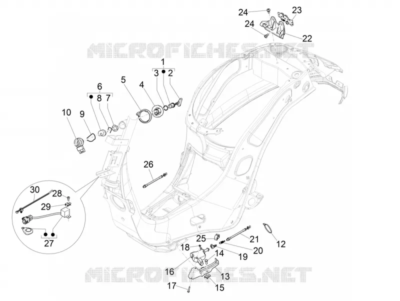 SERRURES VESPA VESPA-SCOOTER 150 PRIMAVERA 2020  Primavera 150 Euro 5 ABS