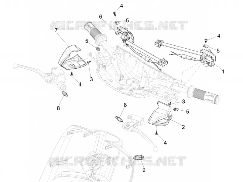 COMMODOS - INTERRUPTEURS VESPA VESPA-SCOOTER 150 PRIMAVERA 2021  Primavera 150 75° Anniversario Euro 4 / Euro 5
