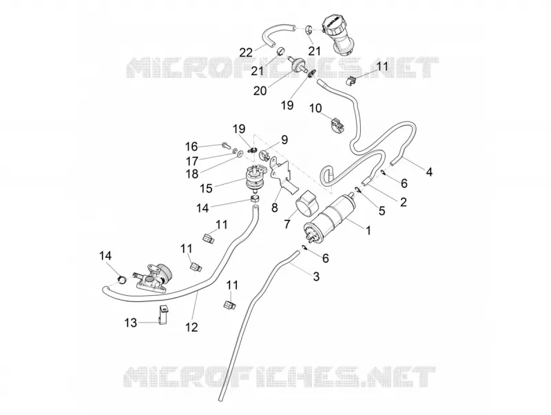 Système anti-évaporation VESPA VESPA-SCOOTER 150 PRIMAVERA 2021  Primavera 150 75° Anniversario Euro 4 / Euro 5